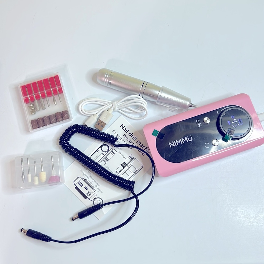 Pink 45000RPM Professional Cordless Rechargeable Nail File - Picture 10 of 10